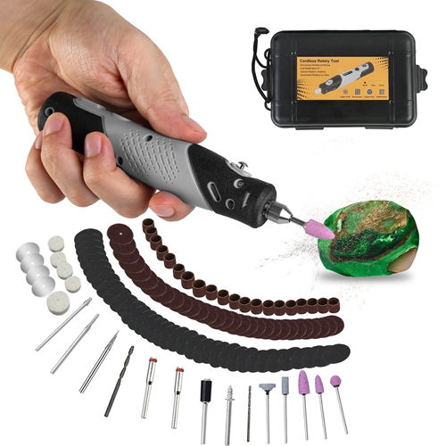 116Pcs 4V Cordless Rotary Tool Kit Power Rotary Tools with 5 Speeds ...